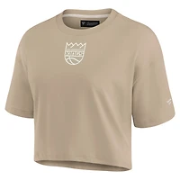 T-shirt court super doux kaki Sacramento Kings Elements Fanatics pour femmes