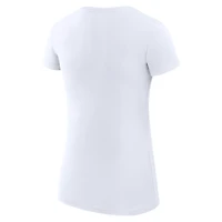 Women's G-III 4Her by Carl Banks White Sacramento Kings Super-Slim Fit Lightweight Large City Logo T-Shirt