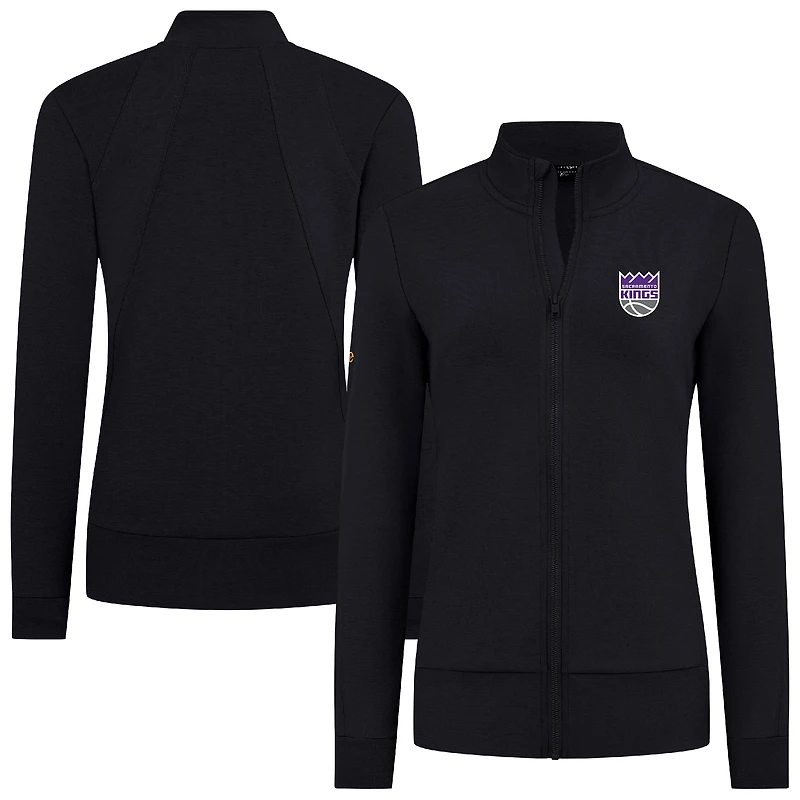 Women's Levelwear Black Sacramento Kings Shine Full-Zip Jacket