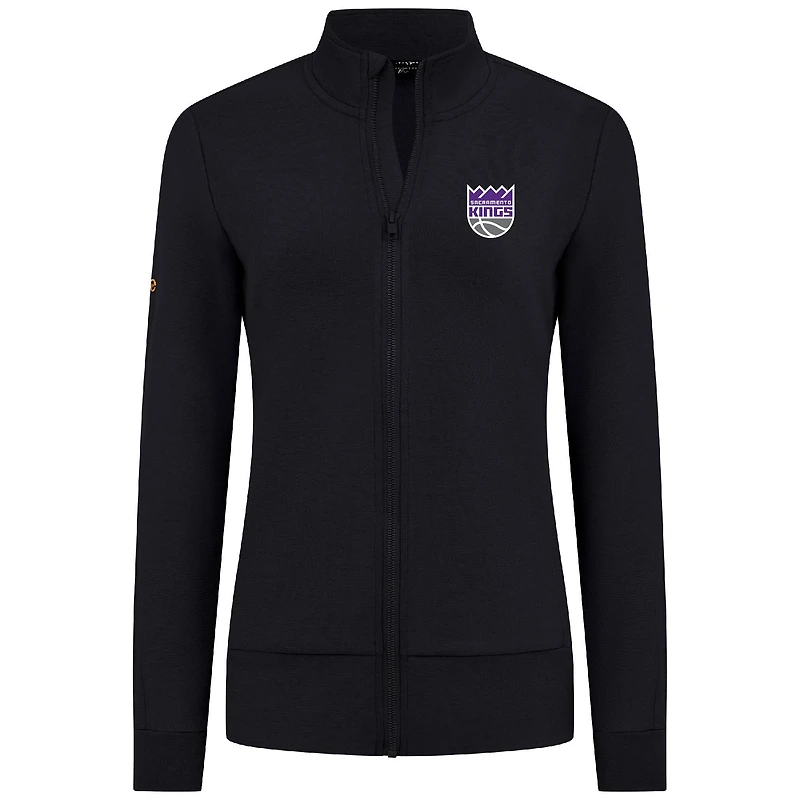 Women's Levelwear Black Sacramento Kings Shine Full-Zip Jacket