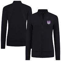Women's Levelwear Black Sacramento Kings Shine Full-Zip Jacket