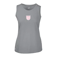 Women's Levelwear  Gray Sacramento Kings Mother's Day Macy Core Logo Tank Top