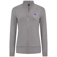 Veste zippée intégrale grise Shine pour femme des Sacramento Kings de Levelwear
