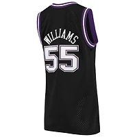 Maillot Swingman Mitchell & Ness Jason Williams noir Sacramento Kings 2000/01 Hardwood Classics pour femme