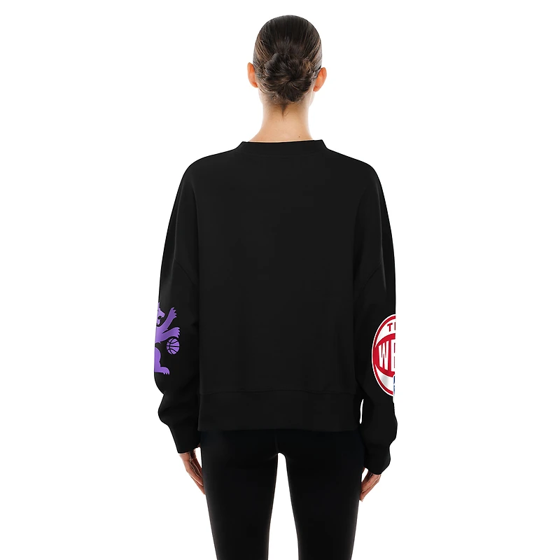 Sweat-shirt New Era noir pour femme, édition City des Sacramento Kings 2025/26