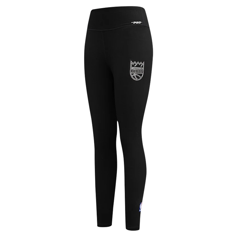 Women's Pro Standard Black Sacramento Kings Paint the City Tri-Blend Jersey Leggings