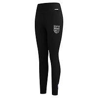 Women's Pro Standard Black Sacramento Kings Paint the City Tri-Blend Jersey Leggings