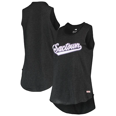 Débardeur Tri-Blend Sportiqe Sacramento Kings Sactown Janie noir pour femme