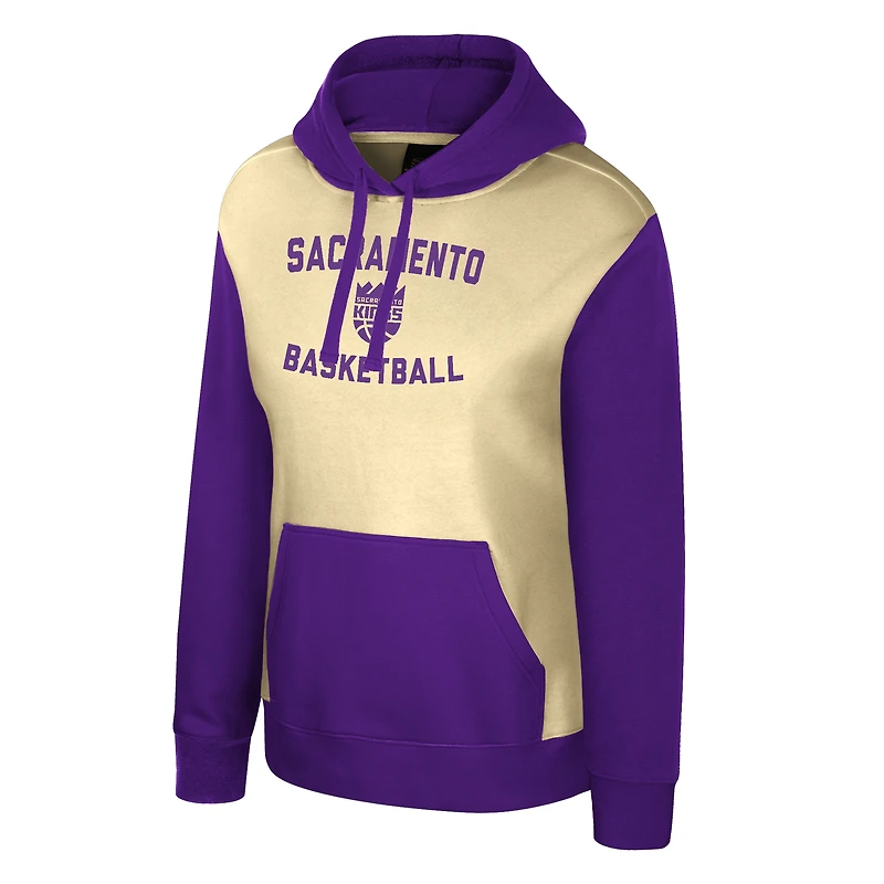 Sweat à capuche Stadium Essentials crème pour femme Sacramento Kings Rafters Road Trip