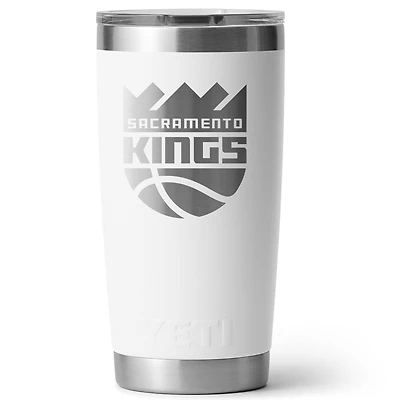 YETI White Sacramento Kings 20oz. Rambler Tumbler with Magslider Lid