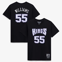 Youth Jason Williams Black Sacramento Kings Hardwood Classics Name & Number T-Shirt