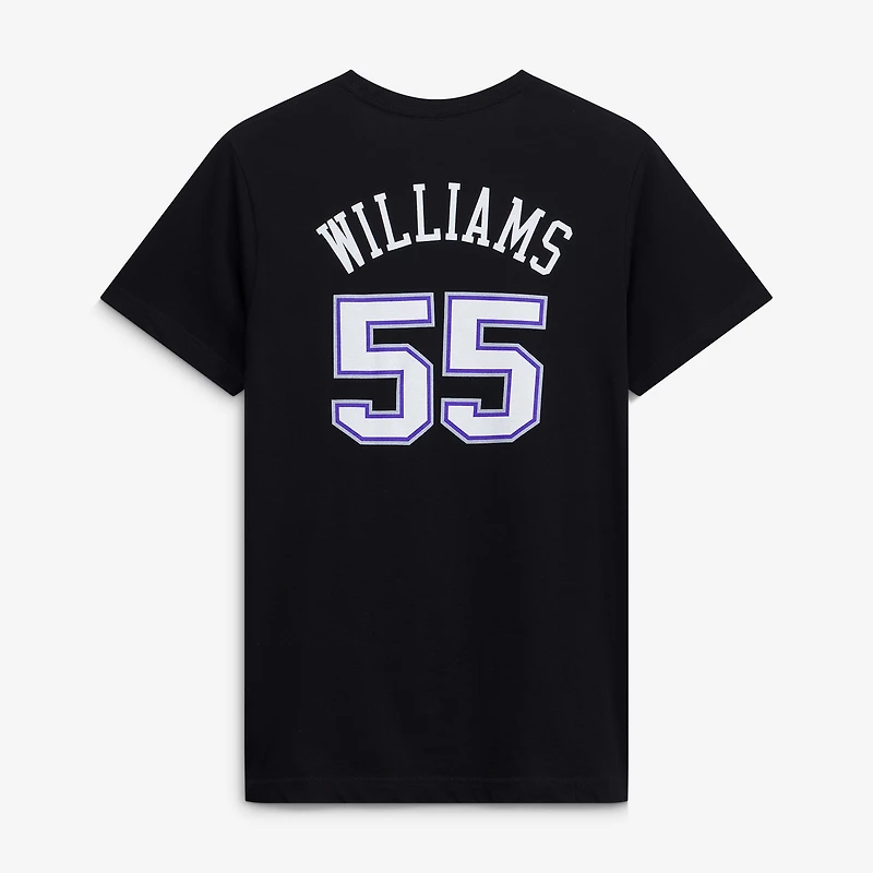 Jason Williams T-shirt noir avec nom et numéro Sacramento Kings Hardwood Classics pour jeune