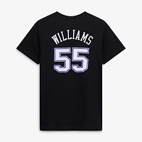 Jason Williams T-shirt noir avec nom et numéro Sacramento Kings Hardwood Classics pour jeune