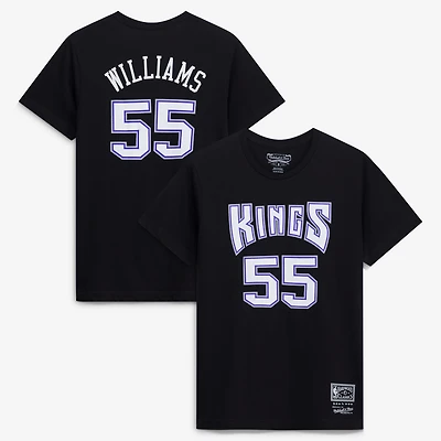 Youth Jason Williams Black Sacramento Kings Hardwood Classics Name & Number T-Shirt