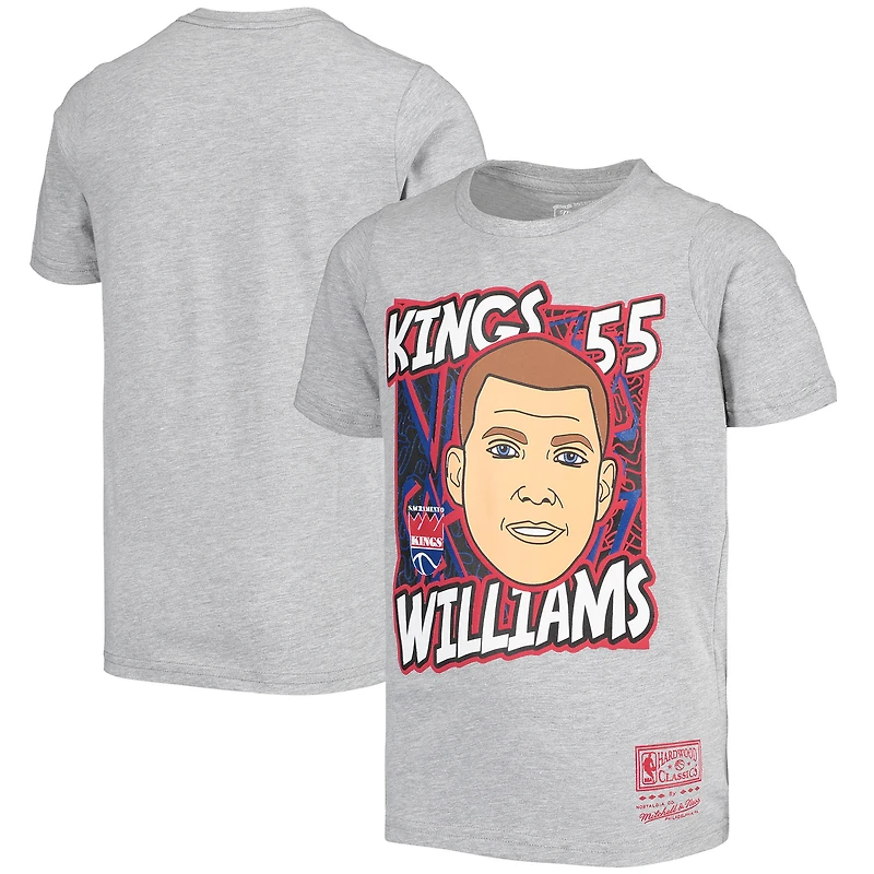 Mitchell & Ness Jason Williams Gris Sacramento Kings Hardwood Classics King of the Court Player T-shirt