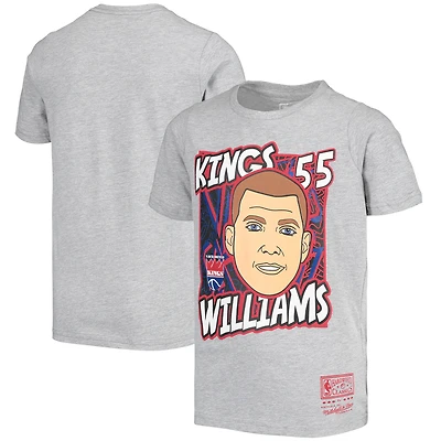 Mitchell & Ness Jason Williams Gris Sacramento Kings Hardwood Classics King of the Court Player T-shirt