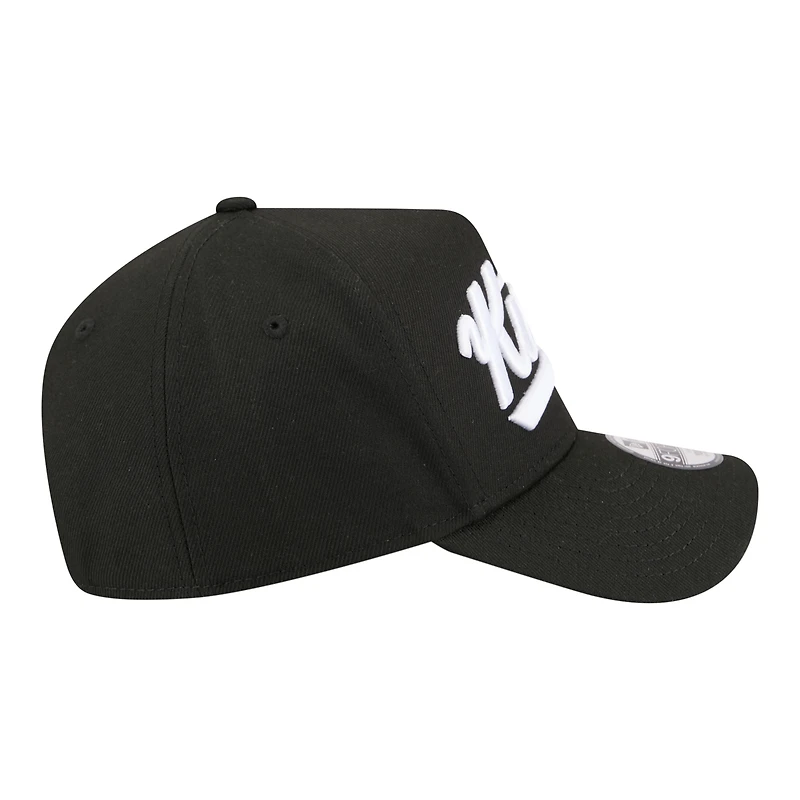 Casquette ajustable New Era noire Sacramento Kings 9FORTY pour jeunes