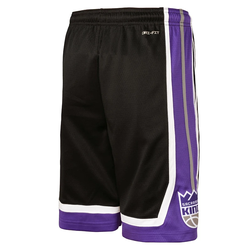 Short Nike noir Sacramento Kings Swingman Performance pour jeune – Icon Edition