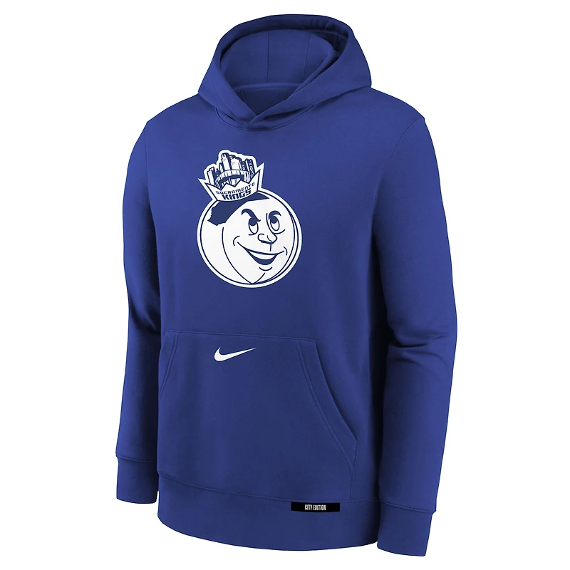 Sweat à capuche en polaire Nike City Edition Club Sacramento Kings 2024/25 bleu pour jeune