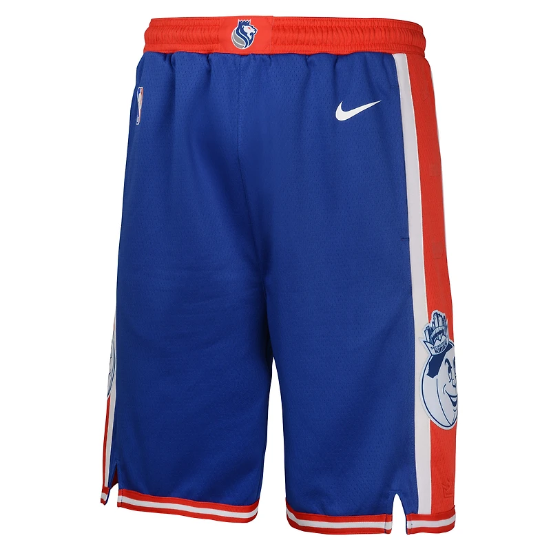 Short Nike City Edition Swingman Performance bleu pour jeune des Sacramento Kings 2024/25