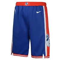 Short Nike City Edition Swingman Performance bleu pour jeune des Sacramento Kings 2024/25