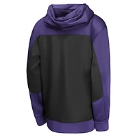 Youth Nike Purple/Black Sacramento Kings Authentic On-Court Showtime Performance Full-Zip Hoodie