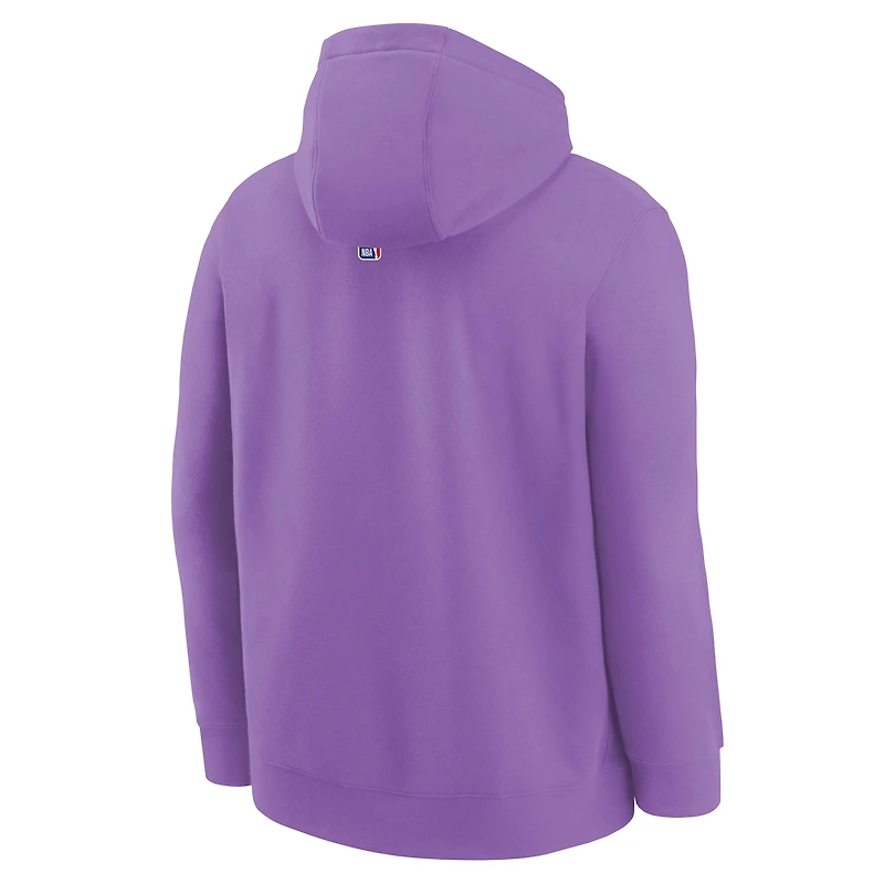 Youth Nike Purple Sacramento Kings 2025/26 City Edition Club Fleece Pullover Hoodie
