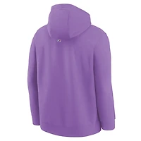 Youth Nike Purple Sacramento Kings 2025/26 City Edition Club Fleece Pullover Hoodie