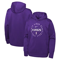 Sweat à capuche Nike Purple Sacramento Kings Performance Practice Spotlight pour jeunes