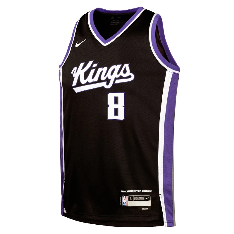 Maillot Nike Zach LaVine Swingman noir pour jeune des Sacramento Kings – Édition Icon