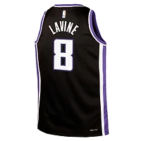 Maillot Nike Zach LaVine Swingman noir pour jeune des Sacramento Kings – Édition Icon