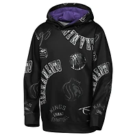 Youth Outerstuff  Black Sacramento Kings Moving Violation Hoodie