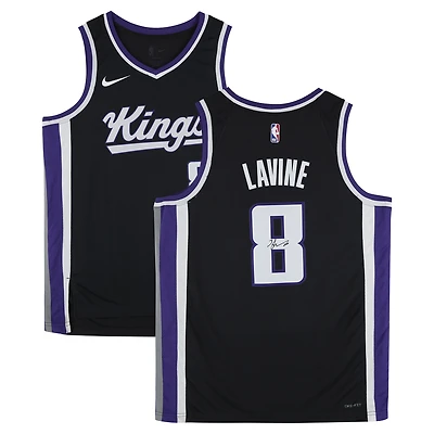 Zach LaVine Sacramento Kings Autographed Black Nike 2023-24 Icon Swingman Jersey