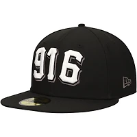 Men's New Era Black Sacramento River Cats Authentic Collection 59FIFTY Fitted Hat