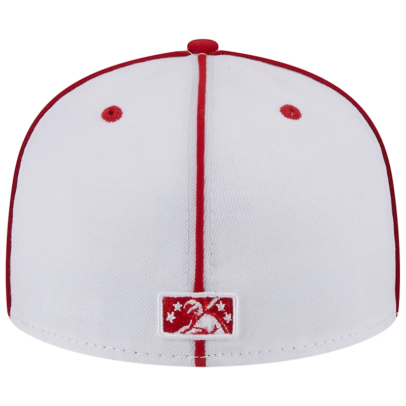 Casquette ajustée 59FIFTY Sacramento River Cats New Era pour hommes, blanche
