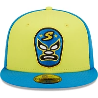 Casquette ajustée 59FIFTY New Era pour hommes, jaune/bleu, Sacramento Dorados Copa De La Diversion