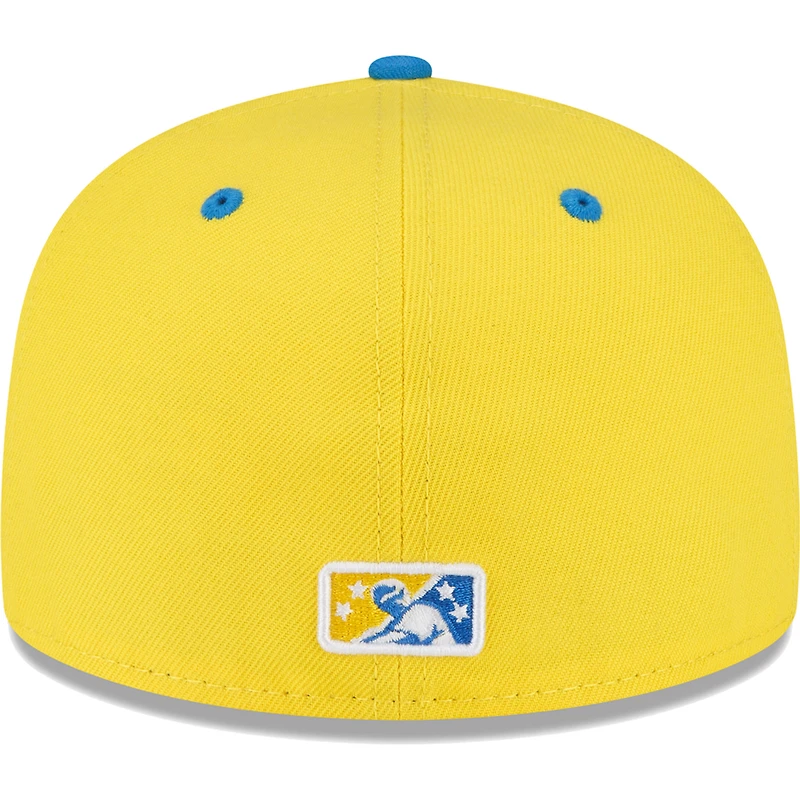 Casquette ajustée New Era 59FIFTY jaune Sacramento River Cats Copa De La Diversion pour homme