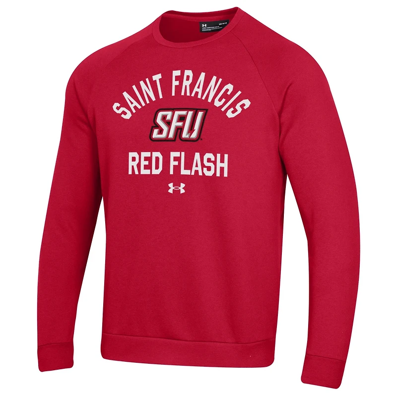 Sweat-shirt polaire Under Armour rouge St. Francis Brooklyn Terriers pour homme