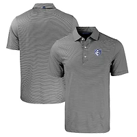 Men's Cutter & Buck  Black/White Saint Louis Billikens Big Tall Forge Eco Double Stripe Stretch Recycled Polo