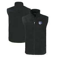 Gilet zippé entièrement recyclé Saint Louis Billikens Charter Eco pour homme, noir, Cutter & Buck