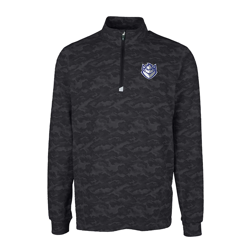 Pull-over extensible à imprimé camouflage Traverse pour homme, noir, Cutter & Buck, Saint Louis Billikens
