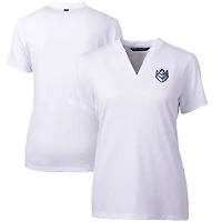 Women's Cutter & Buck White Saint Louis Billikens Forge Blade V-Neck Top