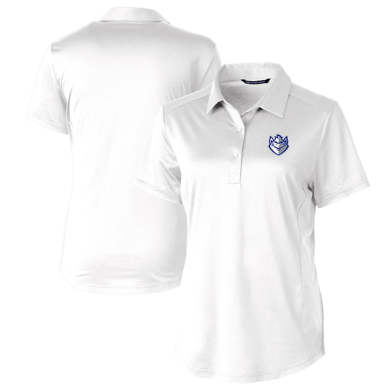 Polo extensible texturé Saint Louis Billikens Prospect pour femme, blanc, Cutter & Buck