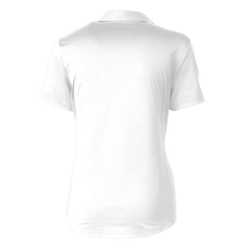Polo extensible texturé Saint Louis Billikens Prospect pour femme, blanc, Cutter & Buck