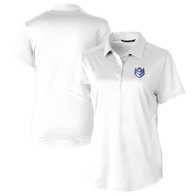 Polo extensible texturé Saint Louis Billikens Prospect pour femme, blanc, Cutter & Buck