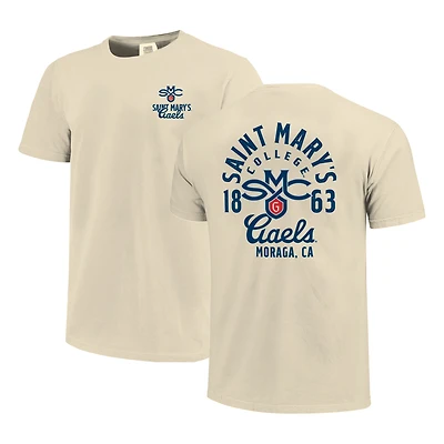 T-shirt crème pour homme Saint Mary's Gaels Comfort Colors avec logo mascotte