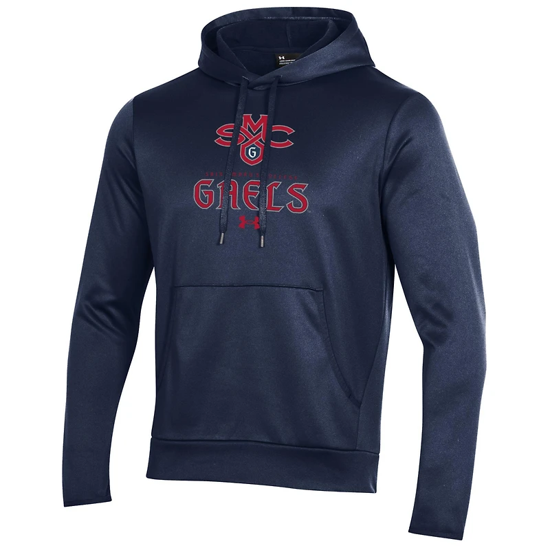 Men's Under Armour Navy Saint Mary's Gaels Logo Fleece Pullover Hoodie