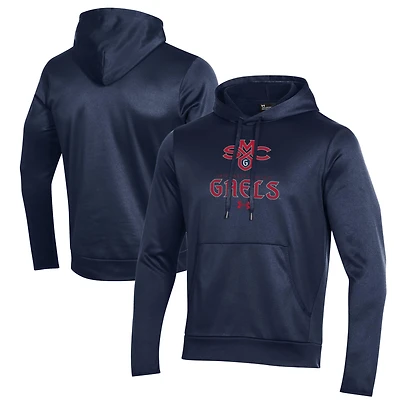 Men's Under Armour Navy Saint Mary's Gaels Logo Fleece Pullover Hoodie
