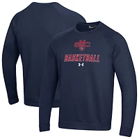 Sweat-shirt à capuche raglan en polaire Under Armour bleu marine Saint Mary's Gaels pour homme