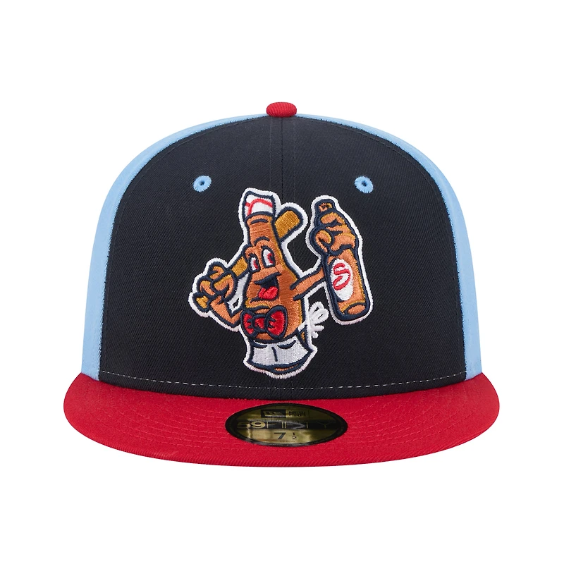 Casquette ajustée 59FIFTY bleu marine pour homme New Era Salem Red Sox Theme Nights